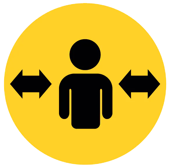 Please give me space. Crowding can make me uncomfortable.